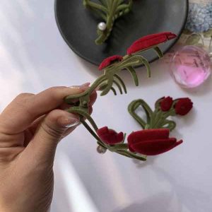 کلیپس گل لاله مخملیcl87