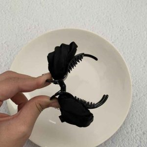 گیره دم اسبی گل رزdm9